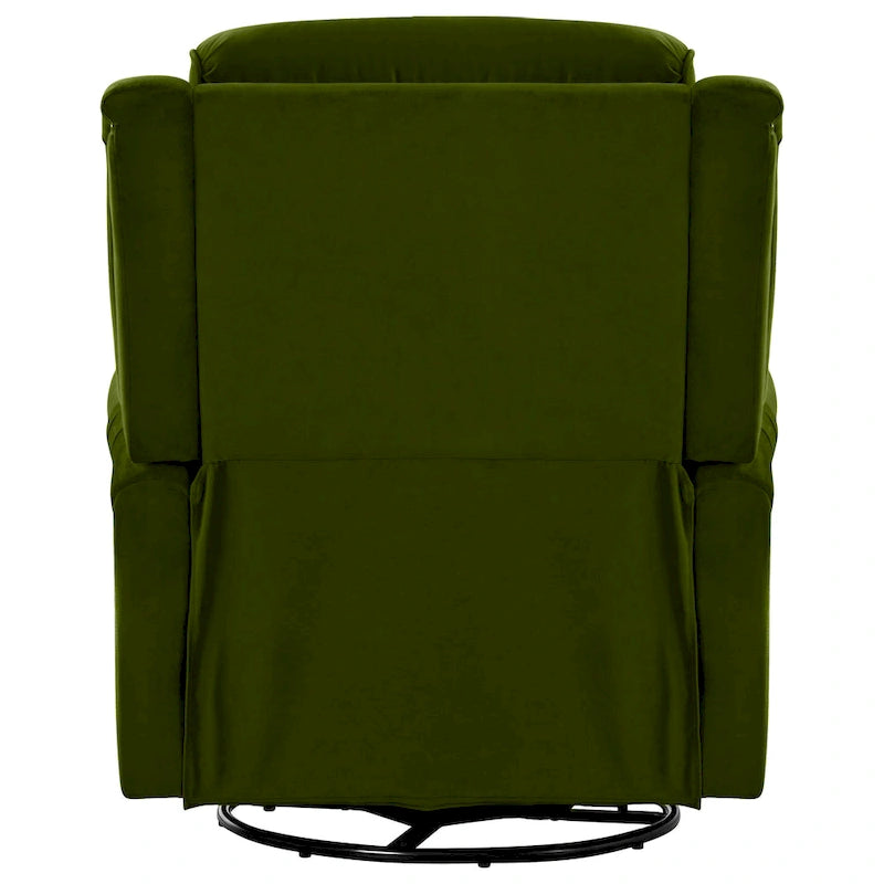 Marloo Modern Swivel Velvet Recliner Chair by Christopher Knight Home