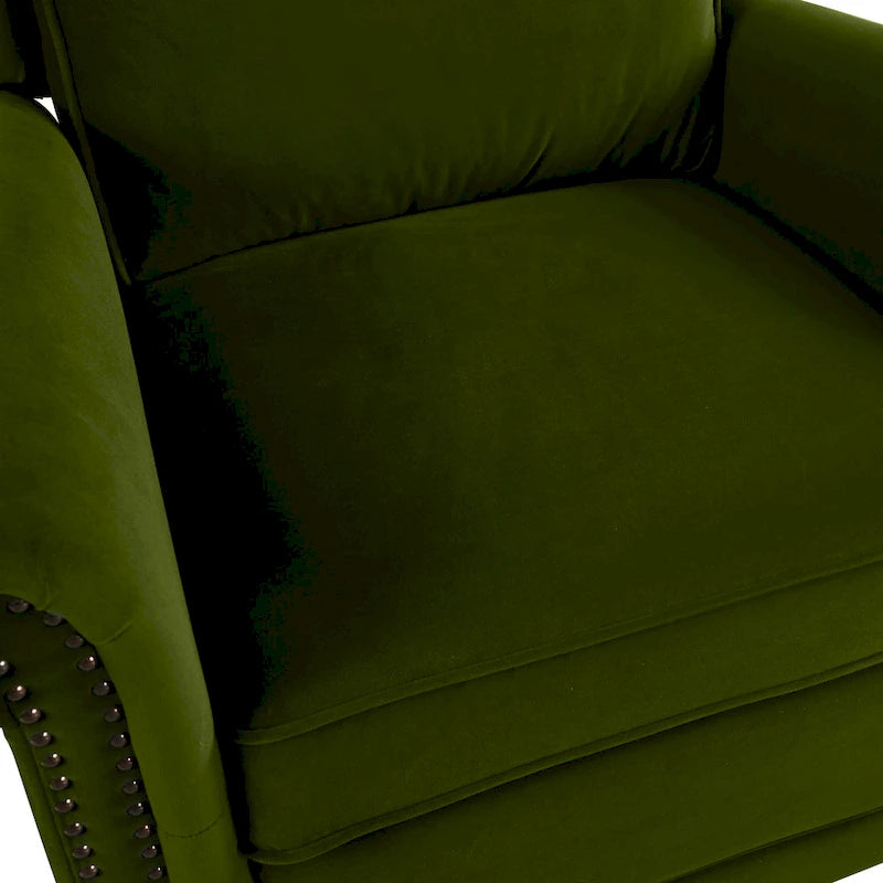 Marloo Modern Swivel Velvet Recliner Chair by Christopher Knight Home