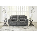 Divanetto reclinabile doppio Signature Design by Ashley Frohn con console - 80L x 40P x 42A