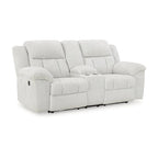 Divanetto reclinabile doppio Signature Design by Ashley Frohn con console - 80L x 40P x 42A