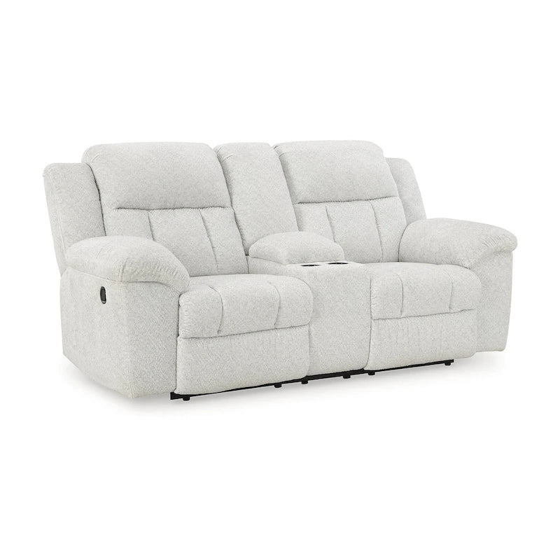 Divanetto reclinabile doppio Signature Design by Ashley Frohn con console - 80L x 40P x 42A