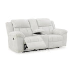 Divanetto reclinabile doppio Signature Design by Ashley Frohn con console - 80L x 40P x 42A