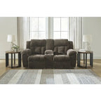 Divanetto reclinabile doppio Signature Design by Ashley Frohn con console - 80L x 40P x 42A