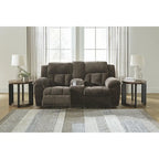 Divanetto reclinabile doppio Signature Design by Ashley Frohn con console - 80L x 40P x 42A