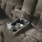 Divanetto reclinabile doppio Signature Design by Ashley Frohn con console - 80L x 40P x 42A