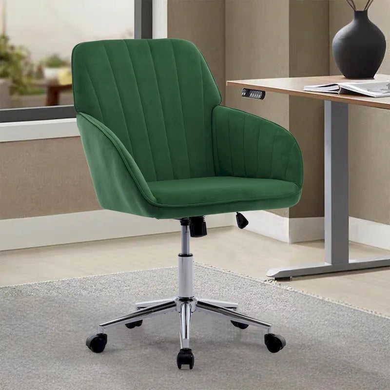 Adjustable Office Chair, Home Bedroom, Ergonomic Swivel Chair, Backrest Seat, Comfortable for Long Sitting