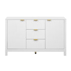 47.2" Sideboard Cabinet - White Wave Pattern - 3 Drawers