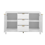 47.2" Sideboard Cabinet - White Wave Pattern - 3 Drawers