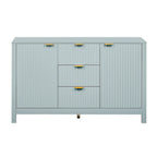 47.2" Sideboard Cabinet - White Wave Pattern - 3 Drawers