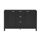 47.2" Sideboard Cabinet - White Wave Pattern - 3 Drawers