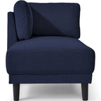 65 Modern Linen Corner Chaise Lounge with Removable Cushions, Sleeper Sofa Bed, Leisure Sofa, Upholstered Chaise Lounge