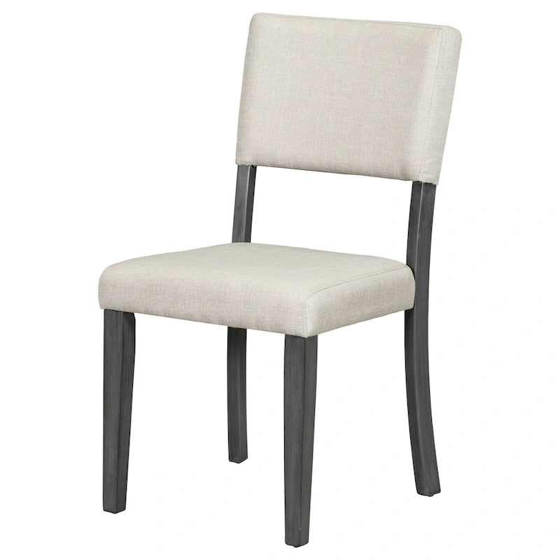 Set da tavolo da pranzo rotondo retrò da 5 pezzi, set da tavolo da pranzo da cucina in stile rustico con gambe del tavolo a cavalletto curve per sala da pranzo