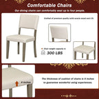Set da tavolo da pranzo rotondo retrò da 5 pezzi, set da tavolo da pranzo da cucina in stile rustico con gambe del tavolo a cavalletto curve per sala da pranzo