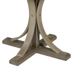 Set da tavolo da pranzo rotondo retrò da 5 pezzi, set da tavolo da pranzo da cucina in stile rustico con gambe del tavolo a cavalletto curve per sala da pranzo