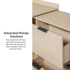Middlebrook Designs Modern Reversible Desk with Storage