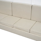 Queen Convertible Murphy Bed with Sofa, 2-in-1 Design, Storage & Dual-Piston Mechanism