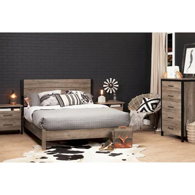 South Shore Munich Industrial Headboard Only