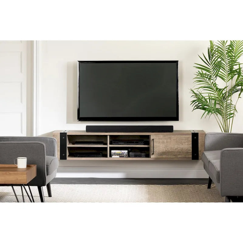 South Shore Munich 68 Wall Mounted Media Console - 68-Inch