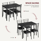 Set da pranzo da 5 pezzi per 4 persone