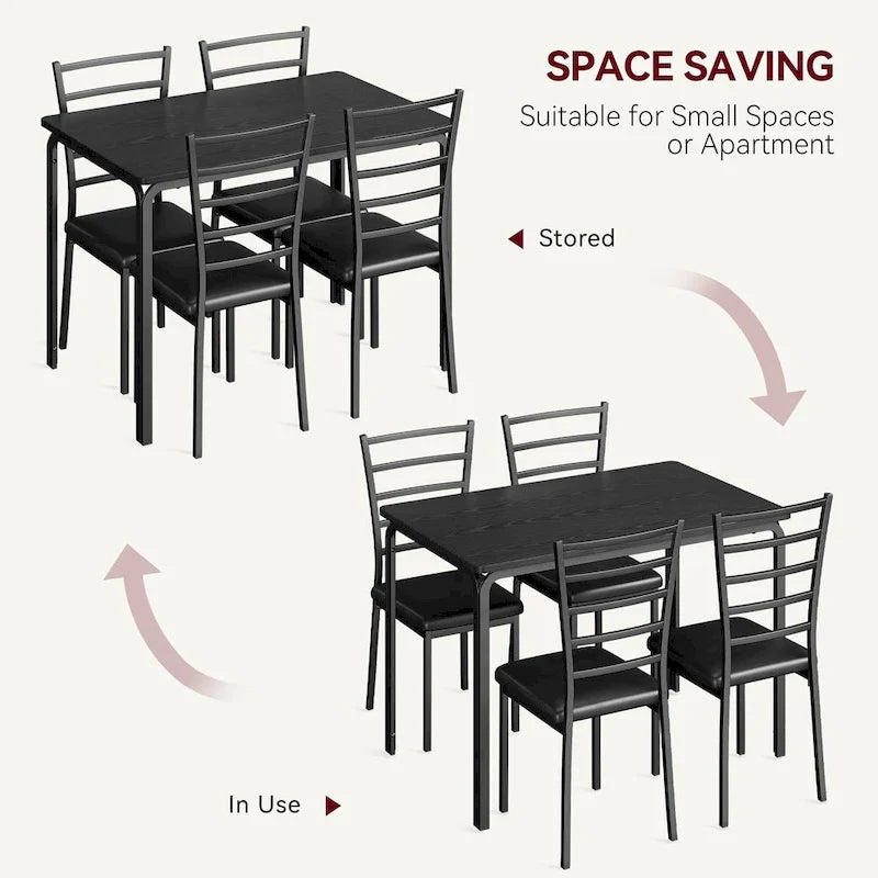 Set da pranzo da 5 pezzi per 4 persone