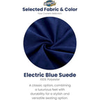 Ultimate Sack 6ft Bean Bag Chair, Oversized Indoor Comfy Lounger, Blue Suede