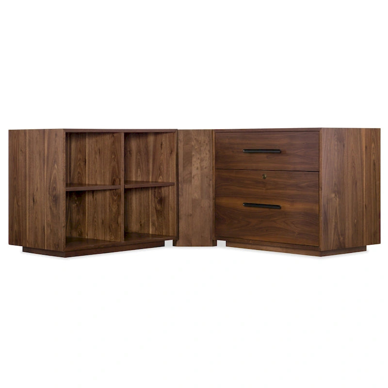 Walnut 2-Drawer Lateral File Cabinet - 32 Inch Wide