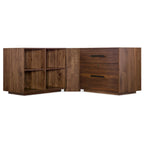 Walnut 2-Drawer Lateral File Cabinet - 32 Inch Wide