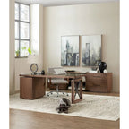 Walnut 2-Drawer Lateral File Cabinet - 32 Inch Wide