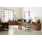 Walnut 2-Drawer Lateral File Cabinet - 32 Inch Wide
