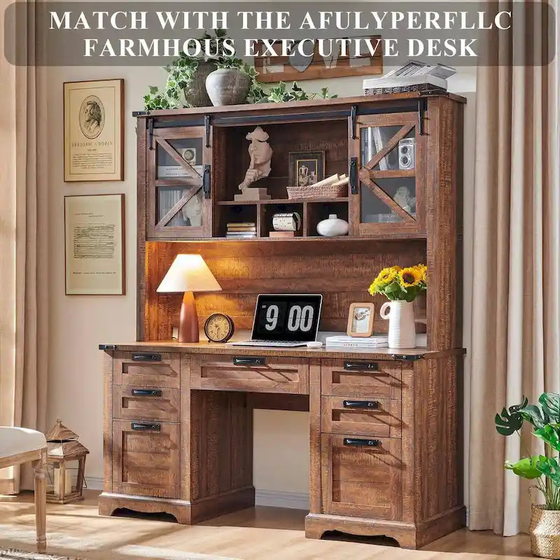 42 Farmhouse Desk Hutch, Only Match Afulyperfllc's Farmhouse Desk