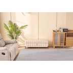 49.21Wide Velvet Storage Soft Bench for Living Room, Entryway and Bedroom