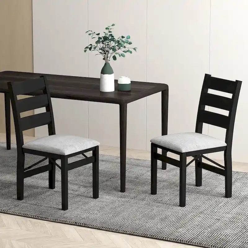 Costway Folding Chairs Set of 2/4 Modern Upholstered Chairs with Comfy