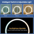 Costway Vanity Makeup Table Touch Screen 3 Lighting Modes Dressing - See Details