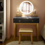 Costway Vanity Makeup Table Touch Screen 3 Lighting Modes Dressing - See Details