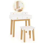 Costway Vanity Makeup Table Touch Screen 3 Lighting Modes Dressing - See Details