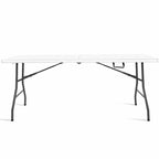 Costway Tavolo Pieghevole 180cm Portatile Plastica per Interni ed Esterni da Picnic per Feste