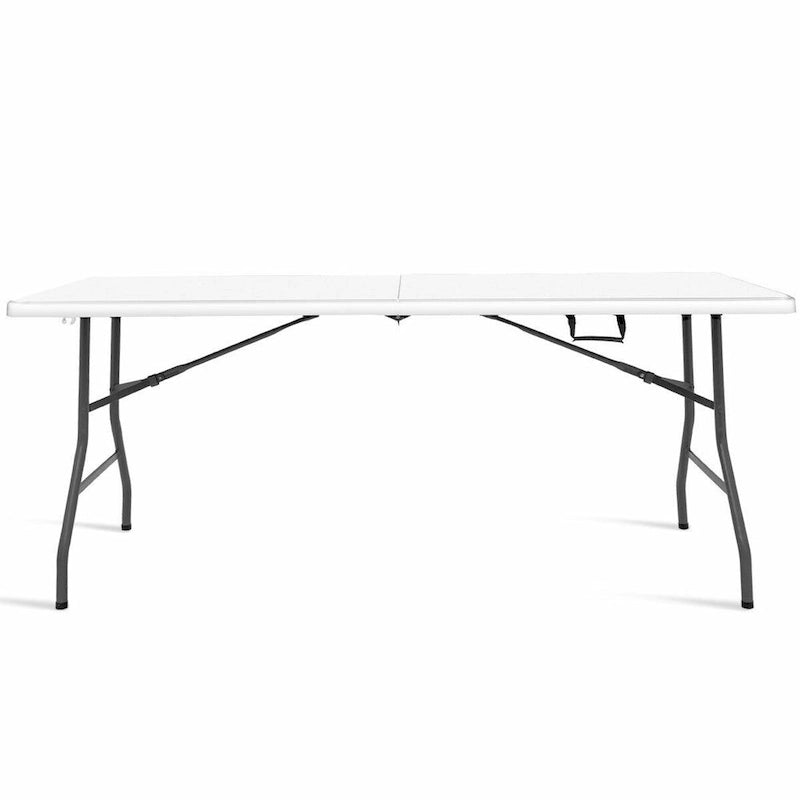 Costway Tavolo Pieghevole 180cm Portatile Plastica per Interni ed Esterni da Picnic per Feste