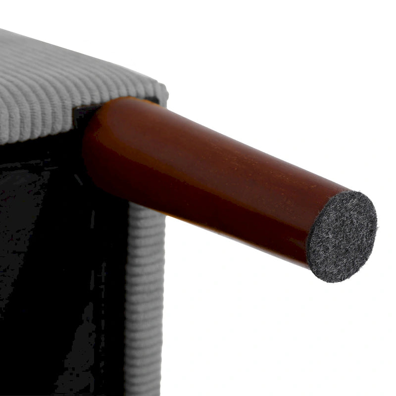 Poltrona accent imbottita con schienale regolabile e pouf contenitore coordinato