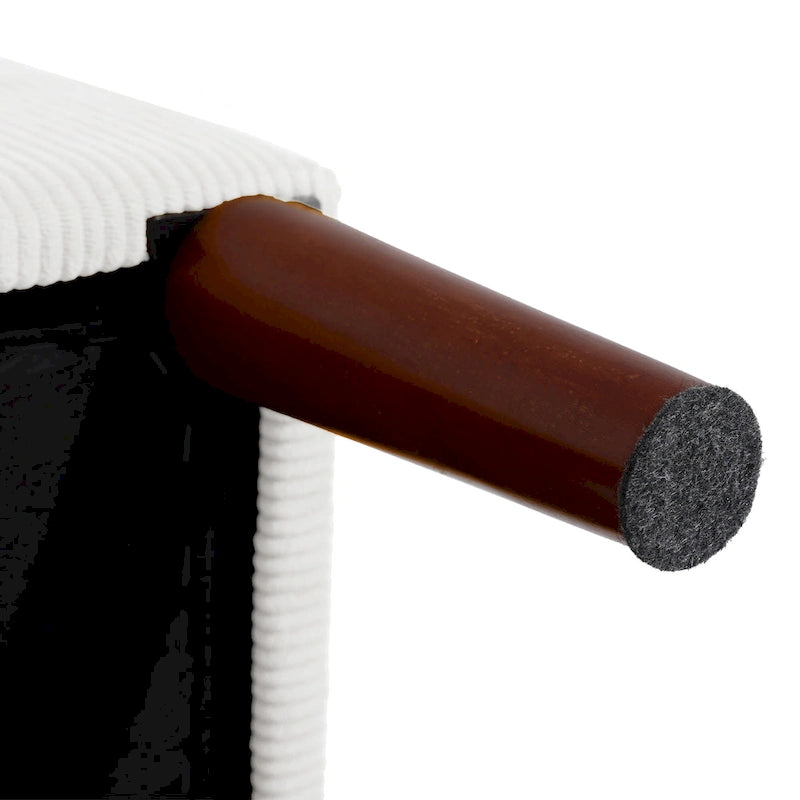Poltrona accent imbottita con schienale regolabile e pouf contenitore coordinato