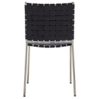 SAFAVIEH Marvel Woven Leather Dining Chair (Set of 2) - 17 W x 20.5 L x 33.8 H - 17Wx21Dx34H
