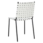 SAFAVIEH Marvel Woven Leather Dining Chair (Set of 2) - 17 W x 20.5 L x 33.8 H - 17Wx21Dx34H