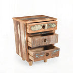 End Table Recycled Wood Nightstand