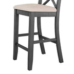 3-Piece Dining Table and Chair Set, Small Counter Height Table and Chair Set with Kitchen Breakfast Nook and 2 Chairs