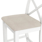 3-Piece Dining Table and Chair Set, Small Counter Height Table and Chair Set with Kitchen Breakfast Nook and 2 Chairs