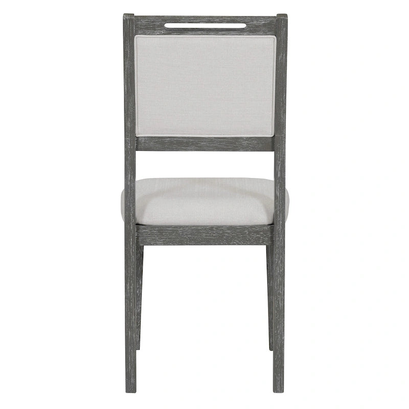 Set da pranzo di 6 pezzi, set tavolo da pranzo e sedie da cucina in legno con tavolo rettangolare, 4 sedie imbottite e 1 panca