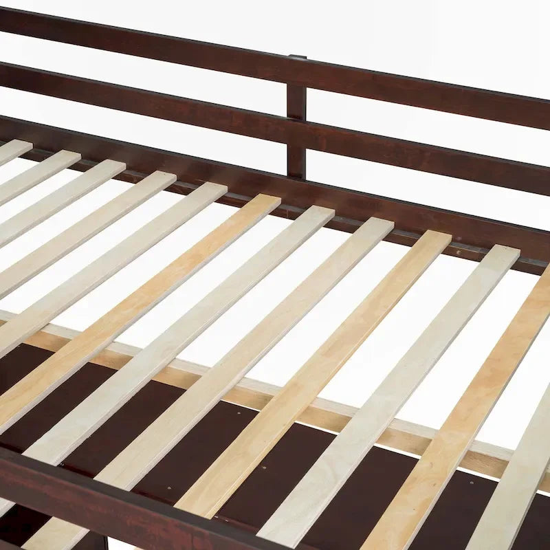 Full Size Loft Bed with Drawers and Desk