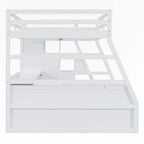 Full Size Loft Bed with Drawers and Desk