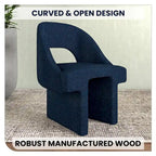 Boucle Set of 2 Modern Elegant Upholstered Accent Chair with MDF Wood Frame for Home Office Living Room & Bedroom