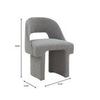 Boucle Set of 2 Modern Elegant Upholstered Accent Chair with MDF Wood Frame for Home Office Living Room & Bedroom