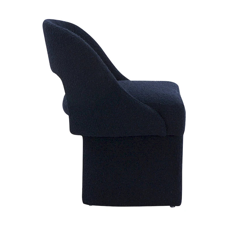 Boucle Set of 2 Modern Elegant Upholstered Accent Chair with MDF Wood Frame for Home Office Living Room & Bedroom
